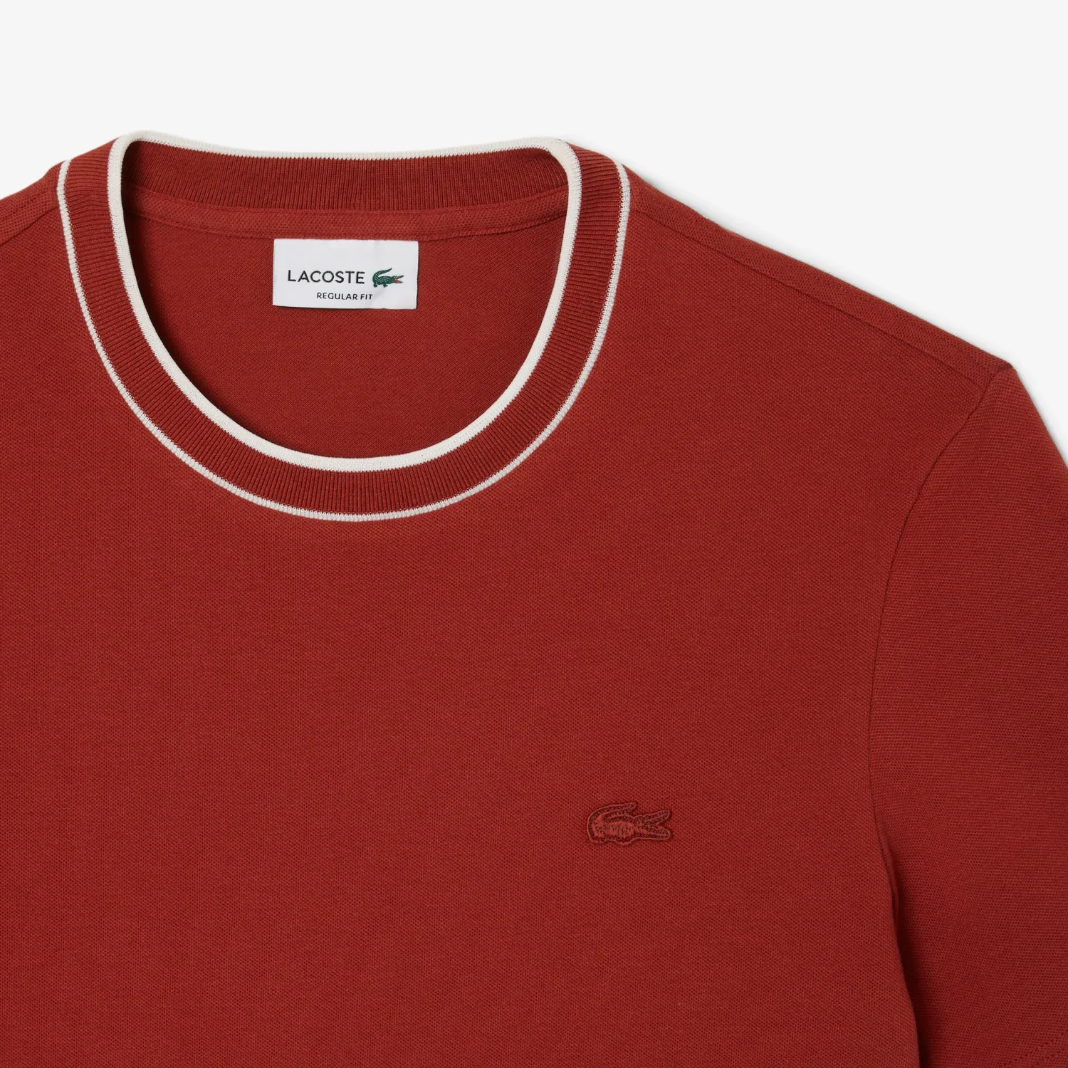 Discount T-Shirt in Piquet Elasticizzato con Contrasto / Uomo T-shirt