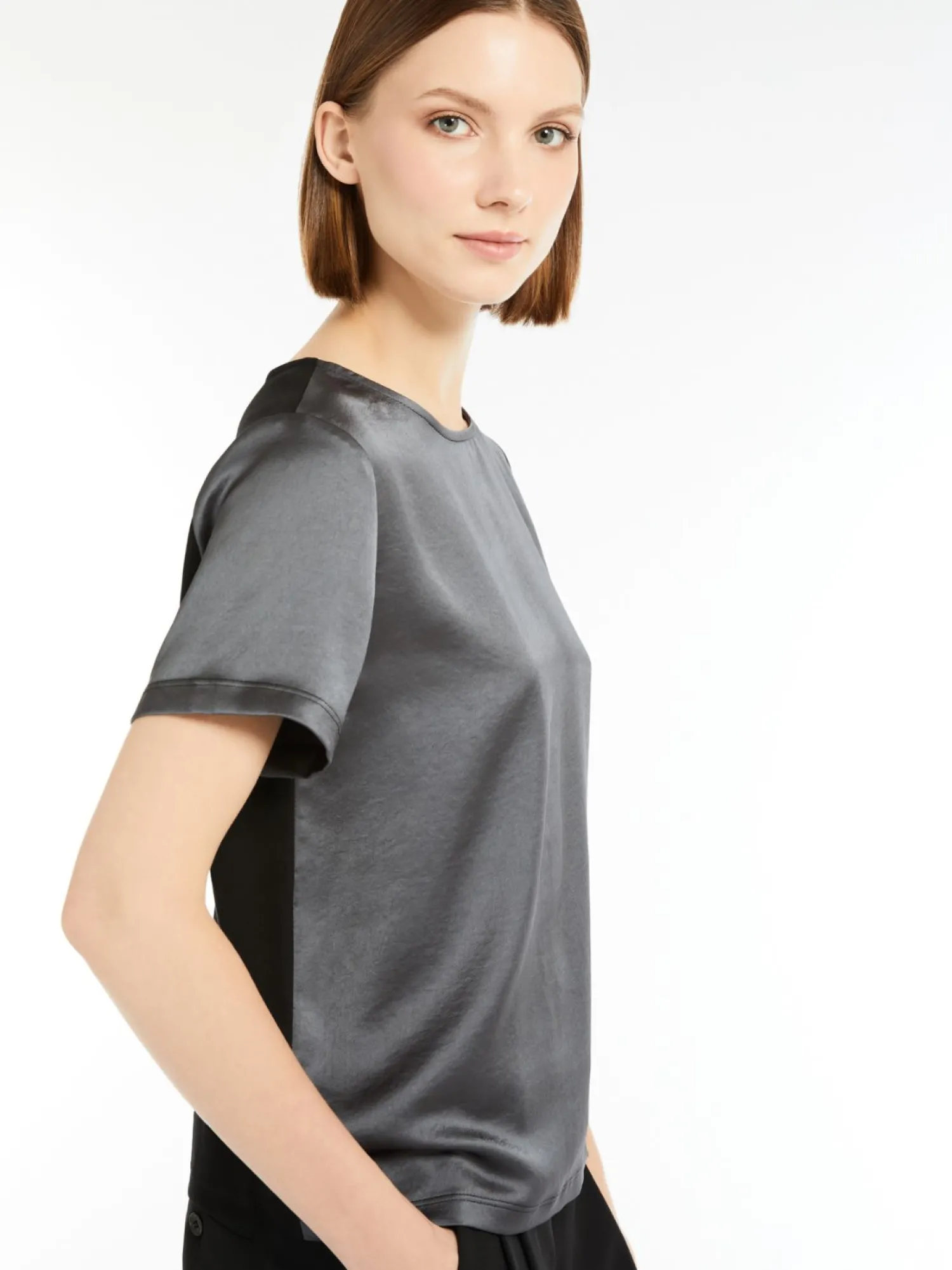 T-Shirt in Raso e Jersey / Donna T-shirt