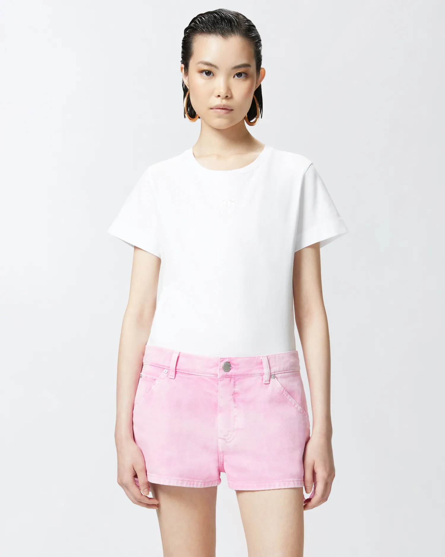 Hot T-Shirt Maniche Corte con Logo / Donna T-shirt