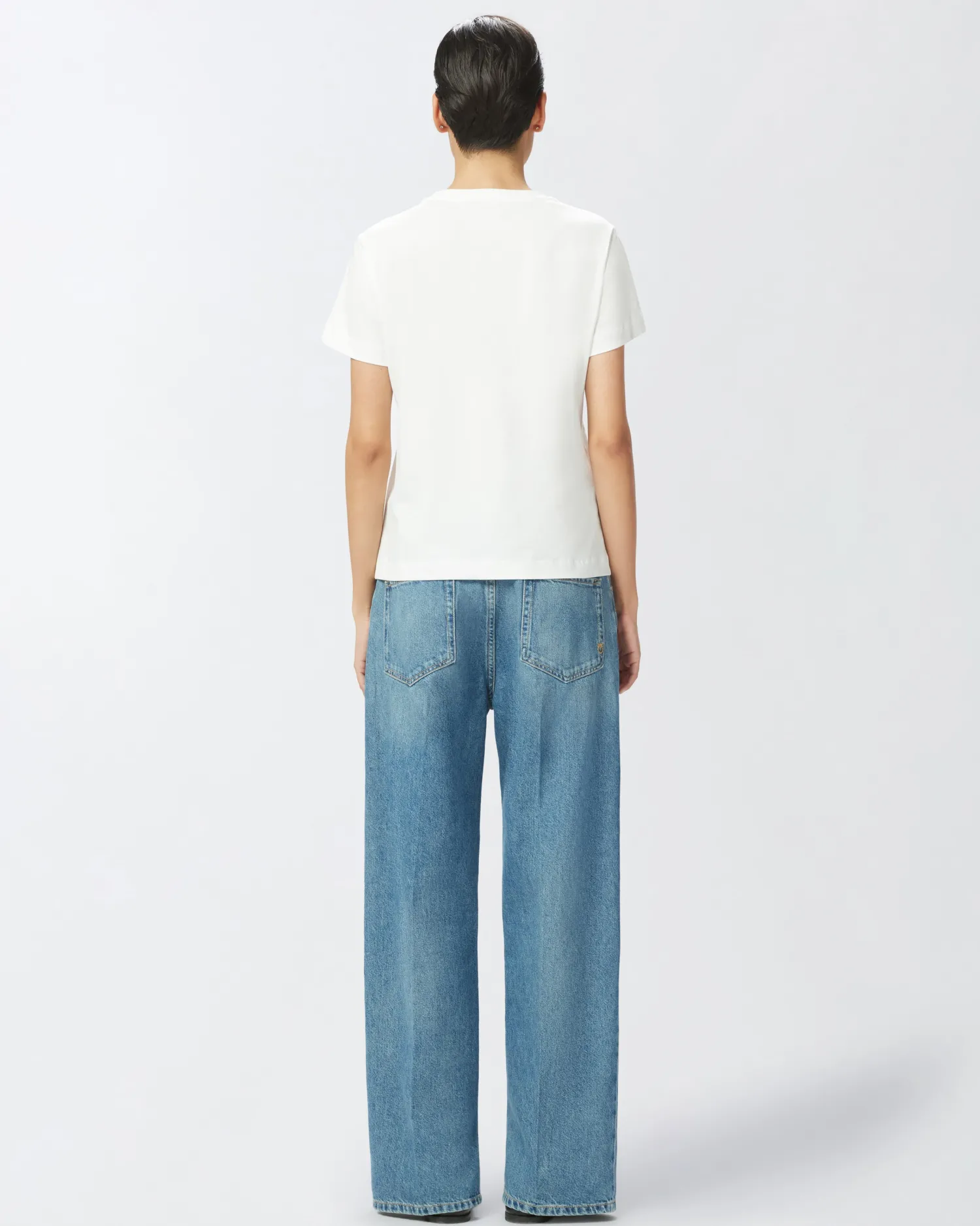 Online T-Shirt Maniche Corte con Ricamo / Donna T-shirt
