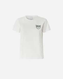 Online T-Shirt Maniche Corte con Ricamo / Donna T-shirt