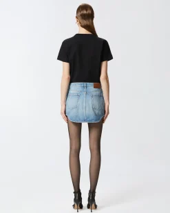New T-Shirt Mezze Maniche con Ricamo / Donna T-shirt