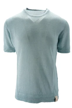Outlet T-Shirt Reversibile in Lino e Cotone / Uomo T-shirt