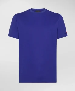 T-Shirt Stretch in Cotone e Seta / Uomo T-shirt