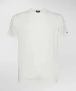 Online T-Shirt Stretch in Cotone e Seta / Uomo T-shirt