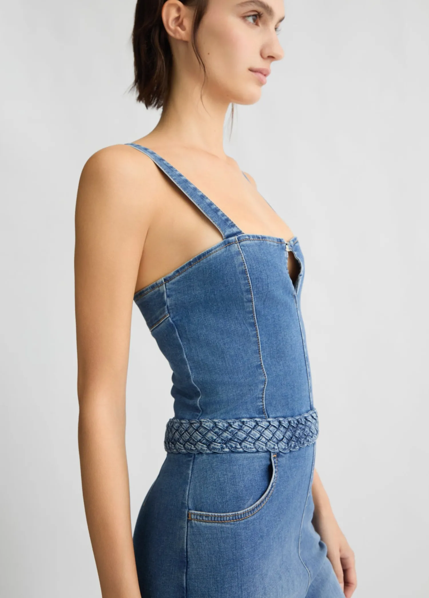 New Tuta in Denim / Donna Abiti|Denim
