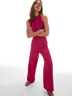 Sale Tuta in Envers Satin e Georgette / Donna Abiti