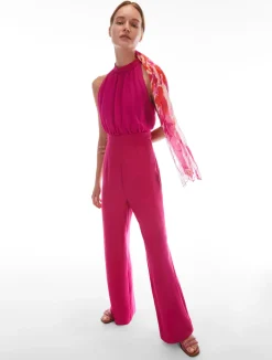 Sale Tuta in Envers Satin e Georgette / Donna Abiti