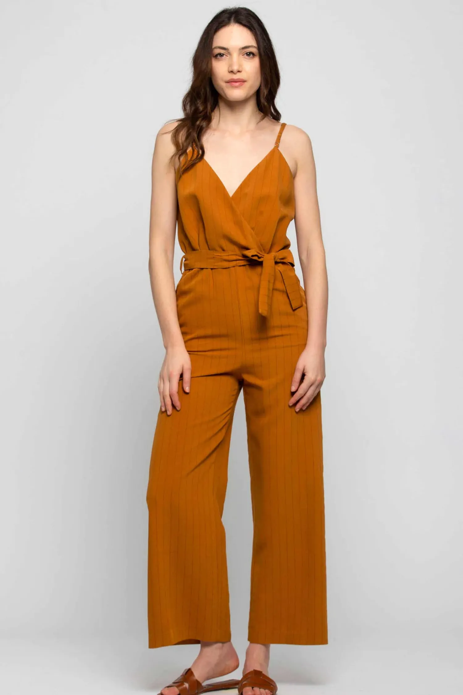 Clearance Tuta in Viscosa / Marrone Donna Abiti