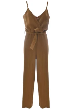 Clearance Tuta in Viscosa / Marrone Donna Abiti
