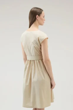 New Vestito Corto in Popeline di Puro Cotone / Donna Abiti