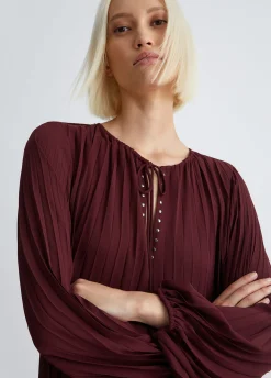 Hot Vestito Corto Plissettato / Donna Abiti