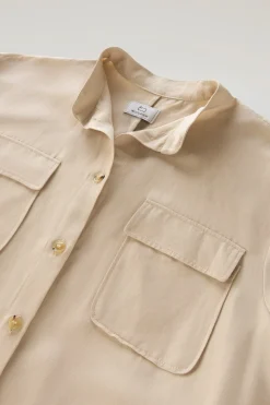 Sale Vestito in Misto Viscosa e Lino / Donna Abiti