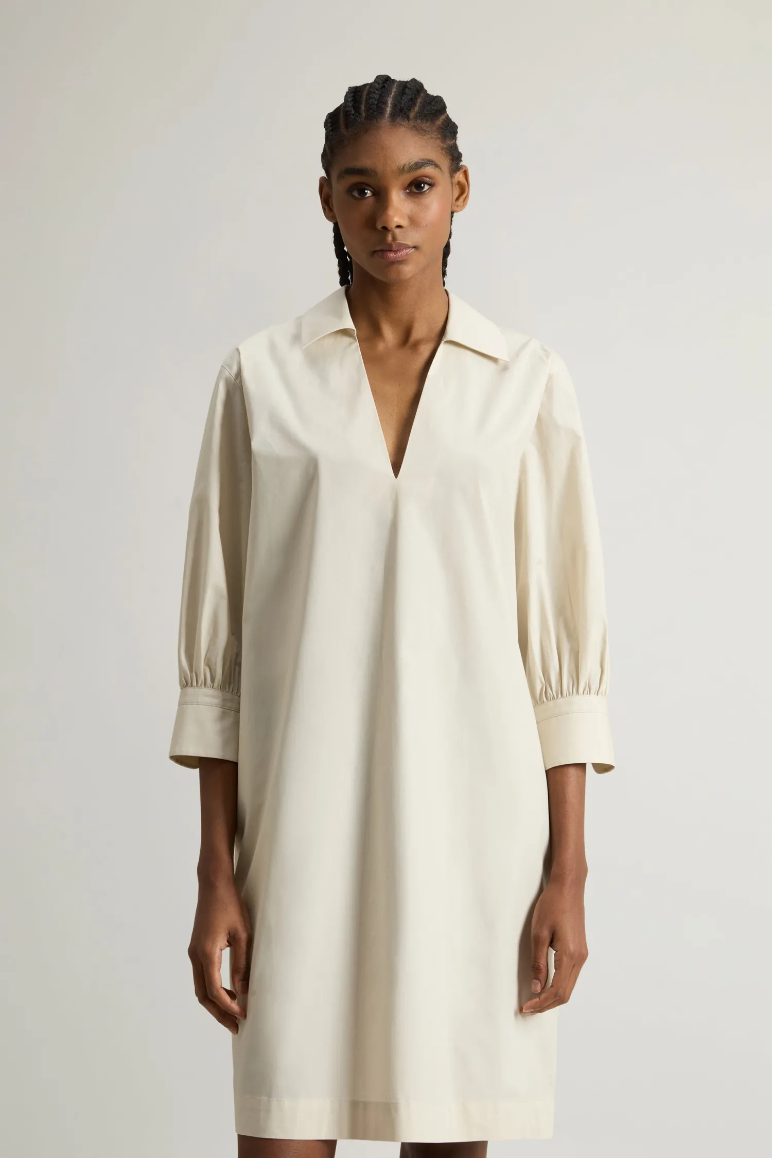Hot Vestito in Popeline di Puro Cotone / Donna Abiti