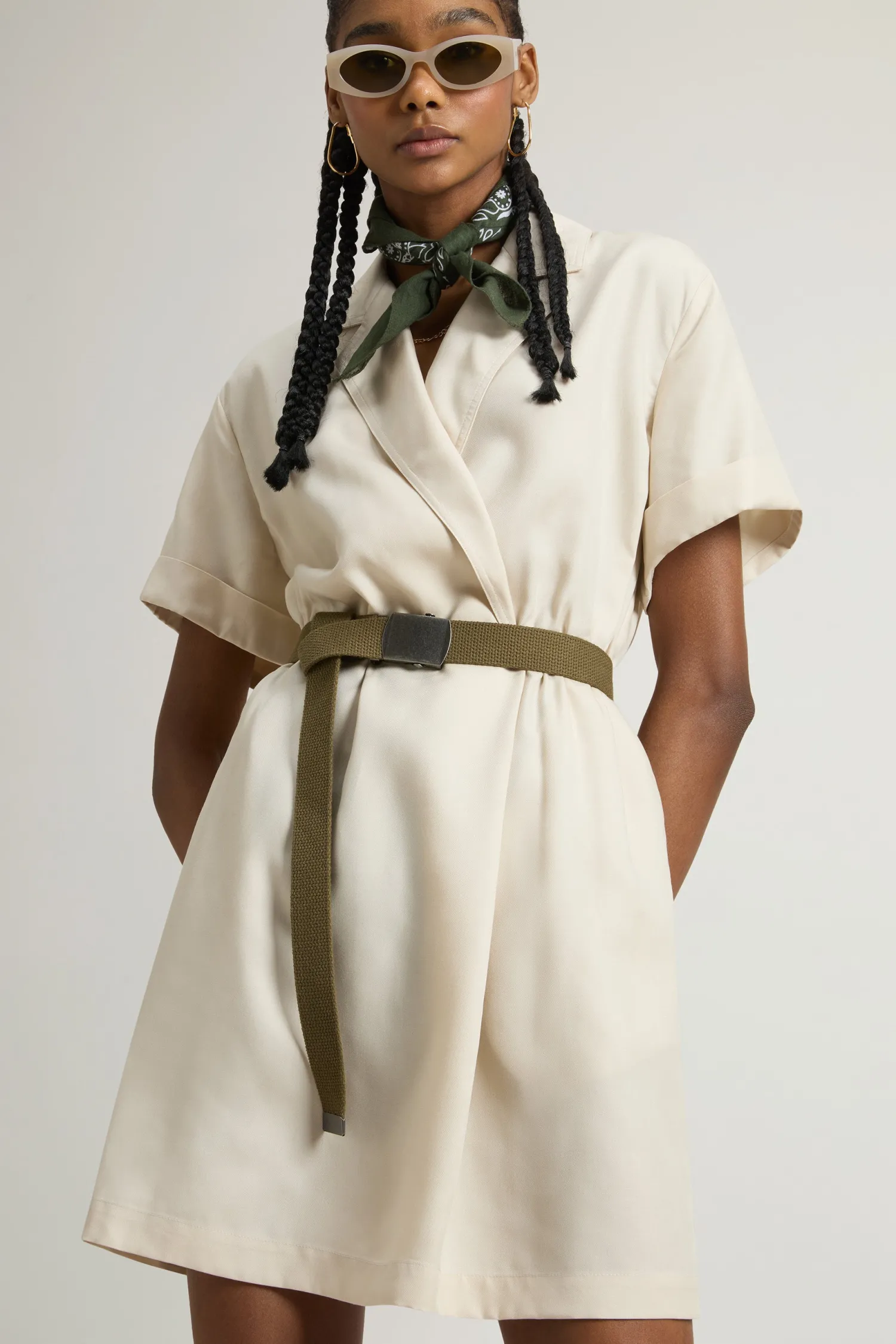 Online Vestito in Tencel / Donna Abiti
