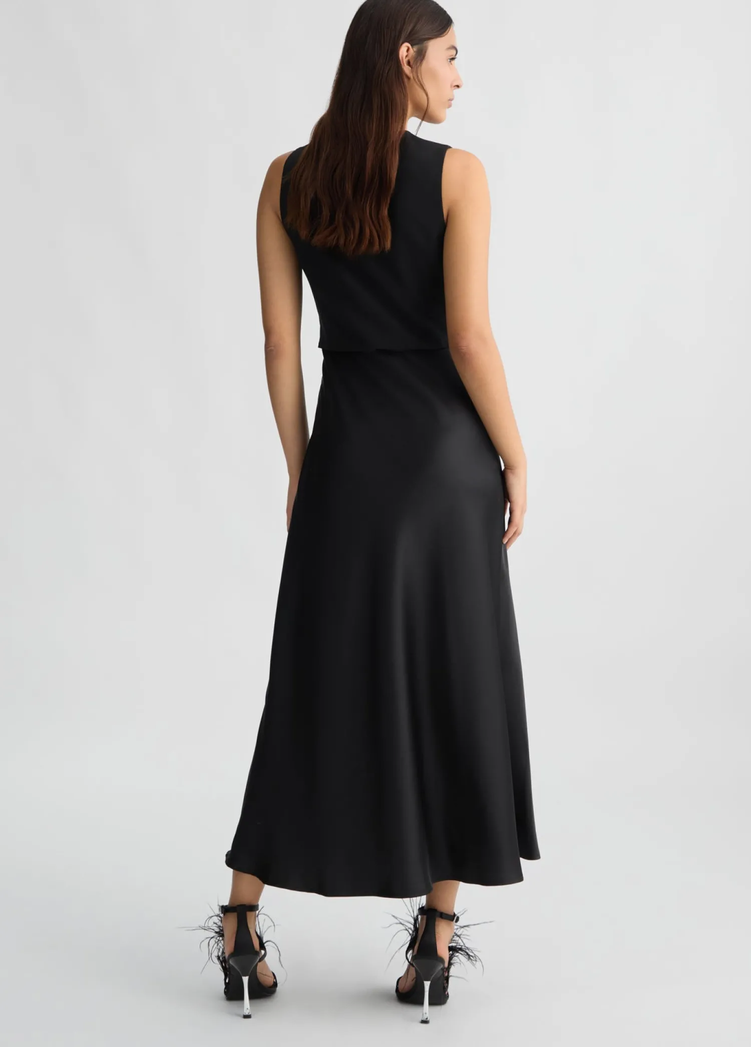 Hot Vestito Lungo con Gilet / Donna Abiti