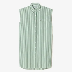 Outlet Vestito Senza Maniche in Popeline / Donna Abiti