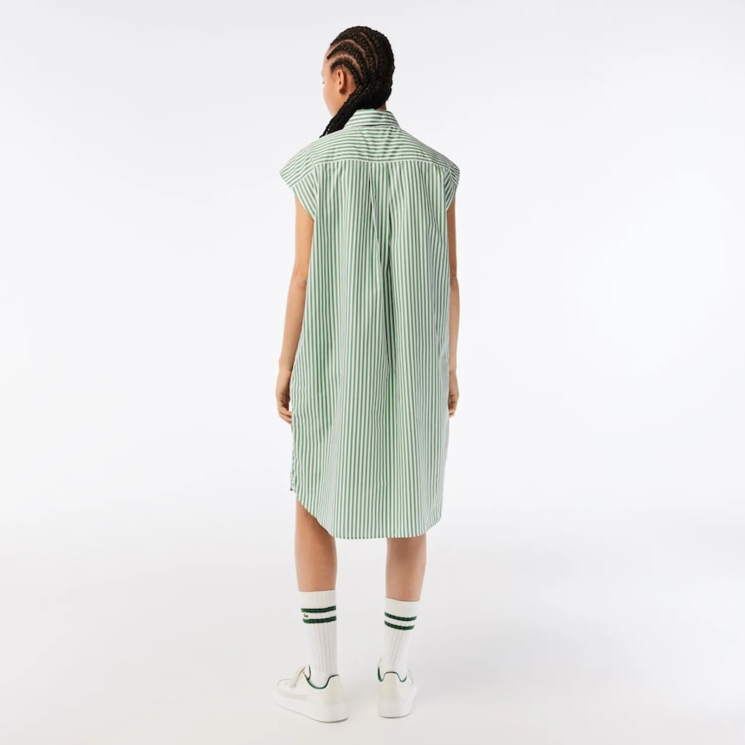 Outlet Vestito Senza Maniche in Popeline / Donna Abiti