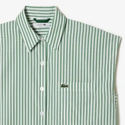 Outlet Vestito Senza Maniche in Popeline / Donna Abiti