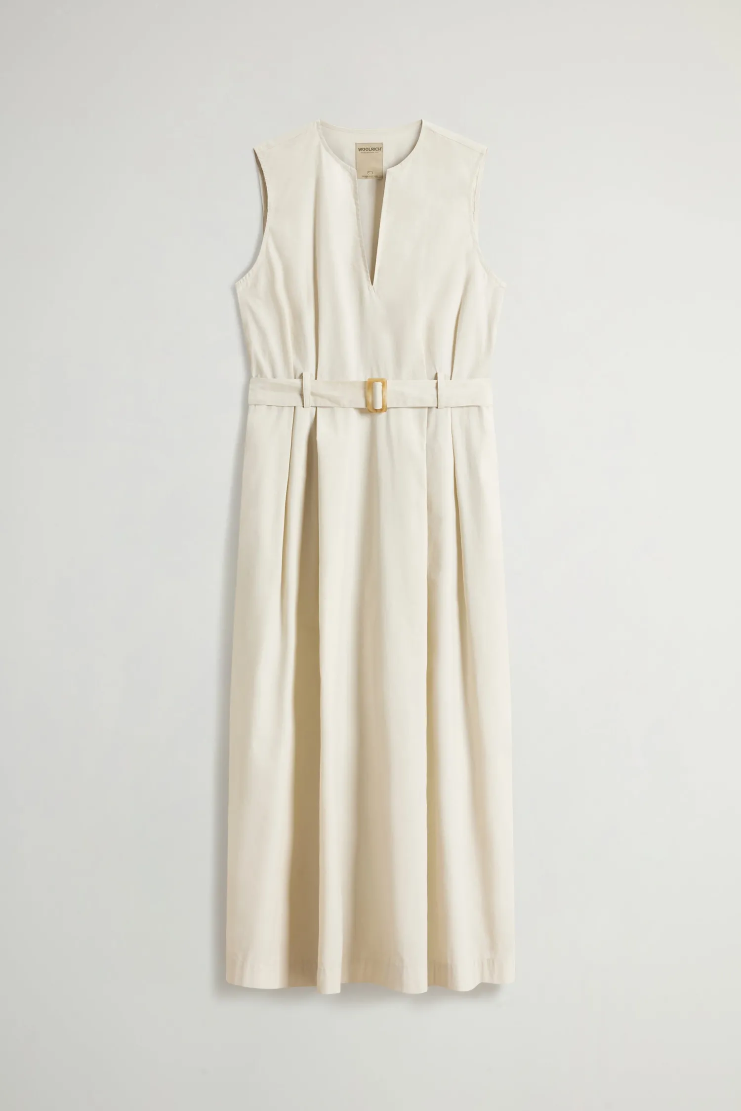 New Vestito Smanicato in Popeline di Cotone / Donna Abiti