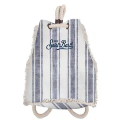 Sale Zaino in Lino con Logo / Uomo Zaini